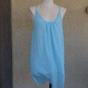Junior's Light Blue Dress with Detail